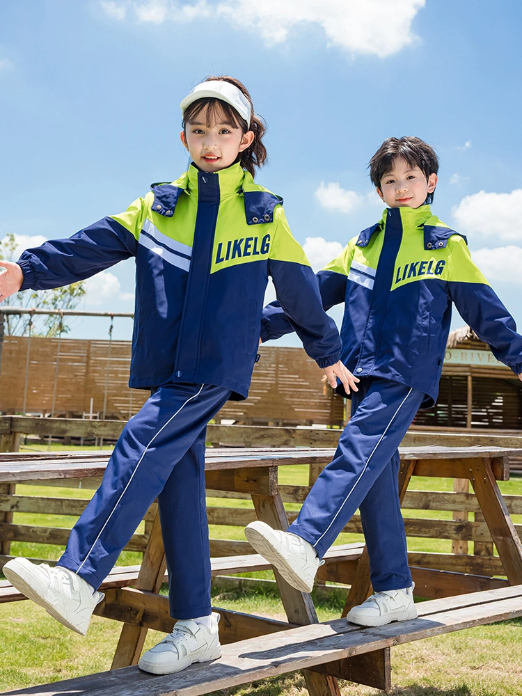 High Quality Kids Winter Three Piece School Uniform Interchange Jacket
