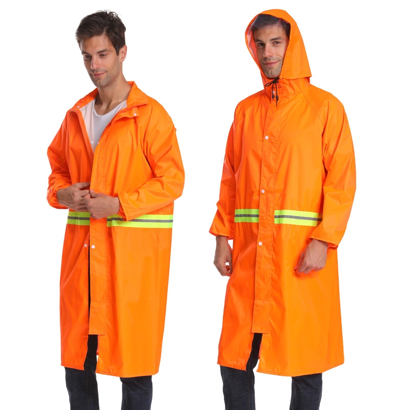 Trendy Orange Safety Construction Workwear Reflective Rain Laboratory Coats High Visibility Winter Jackets for Work