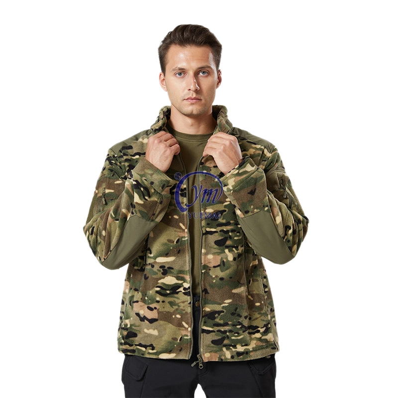 Custom Logo Mens Windbreaker Polar Fleece Winter Waterproof Windproof Softshell Tactical Jacket