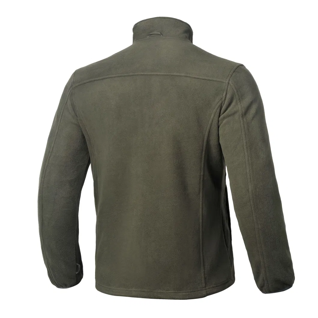 Men Waterproof Outdoor Fleece Sports Wear Grey Inner Jacket with Logo