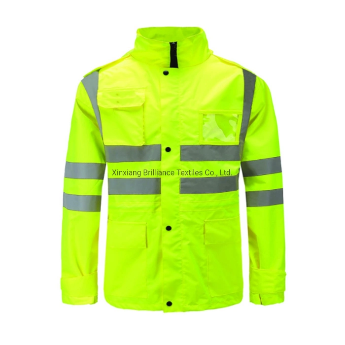 High Quality Hi-Vis Rain Yellow Jacket