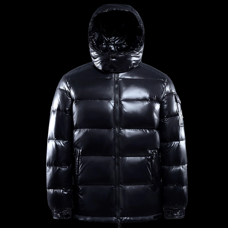 High Quality Winter Men Outdoor Shiny Puffer Lightweight Warm 90% Goose Duck Down Jacket