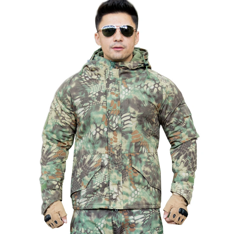 G8 Winter Hooded Jacket Multi Color Pythons Pattern Tactical Combat Outdoor Hunting Mountaineering Sports Clothes