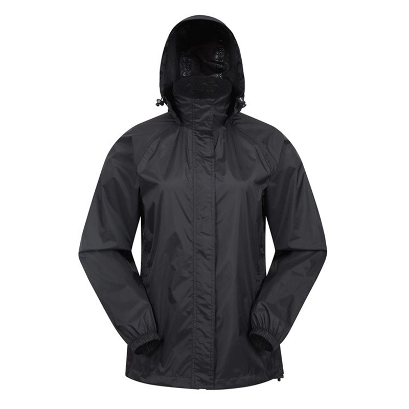 Wholesale Factory Womens Waterproof Parka Jacket Windproof Breathable Hood Jacket Rain Hiking Jacket with Taped Seams