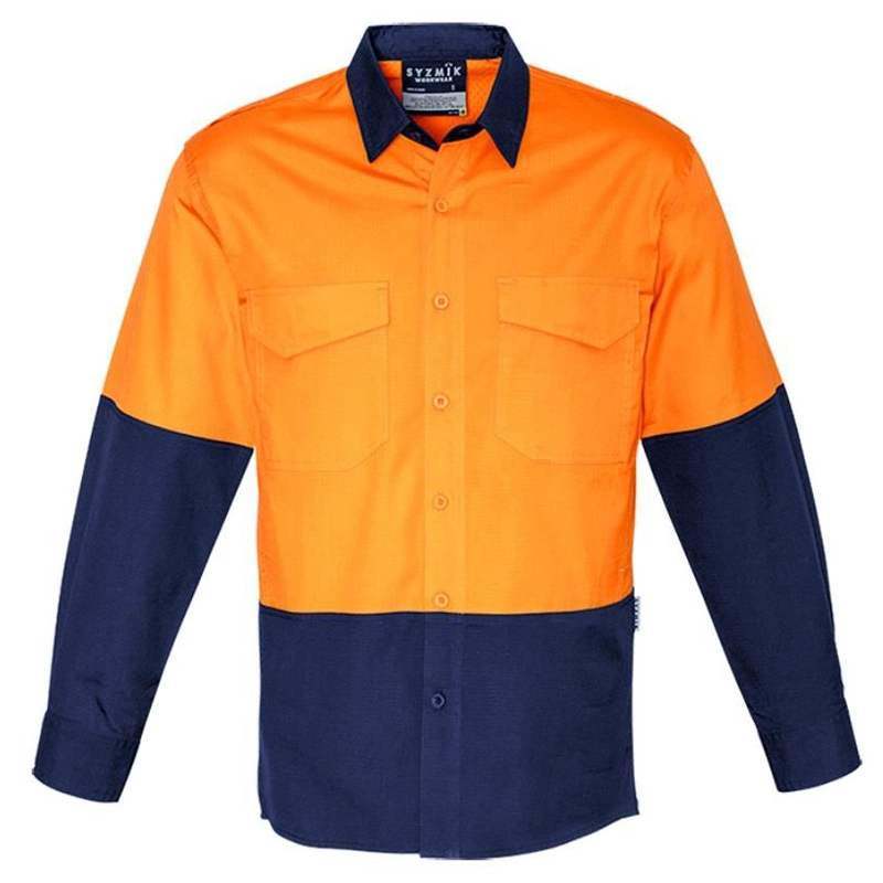 Two Tones Custom Work Shirt Manufacturer Unisex Work Clothes Factory Plant Mechanic Repair Work Wear