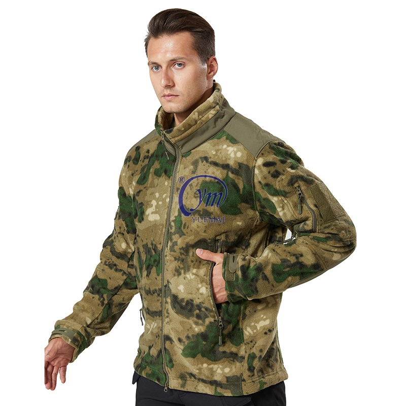 Custom Logo Mens Windbreaker Polar Fleece Winter Waterproof Windproof Softshell Tactical Jacket