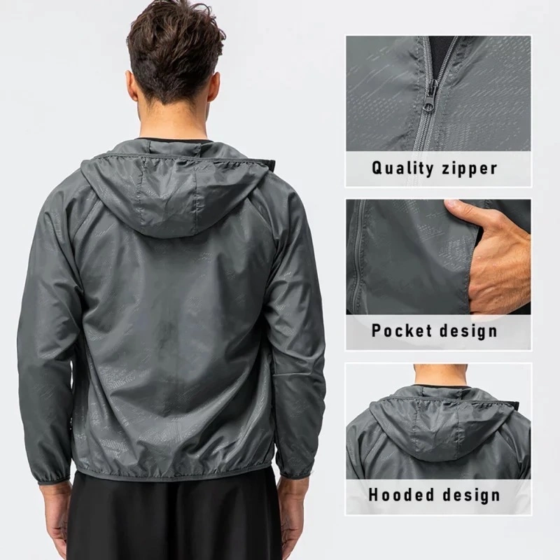 Hot Selling Portable Unisex Lightweight Sports Top Windbreaker Mens Cycling Jacket Manufacturer, Private Label Zip up Workout Athletic Track Jackets for Women