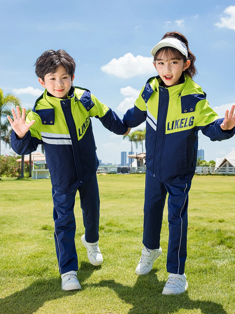 High Quality Kids Winter Three Piece School Uniform Interchange Jacket