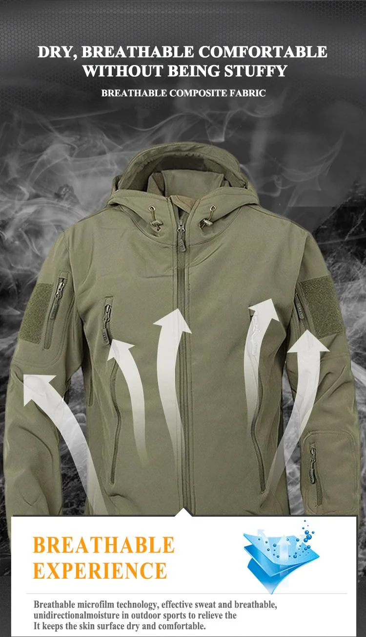 Softshell Tactical Waterproof Shark-Skin Uniform Clothing Hunting Clothes Combat Jacket