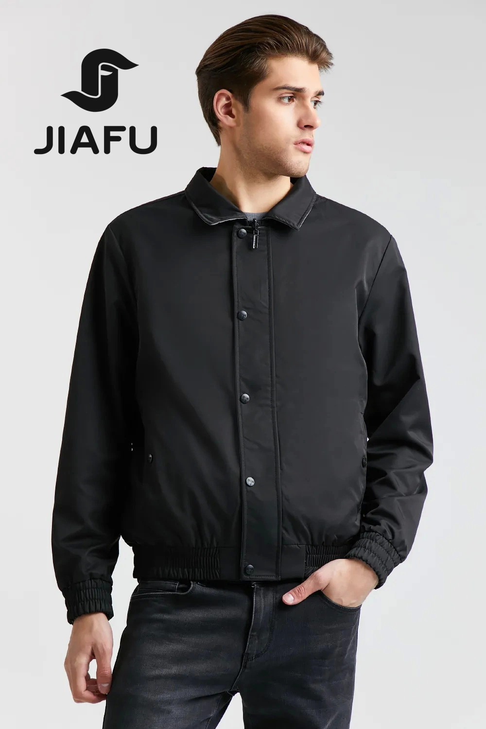 New Design Fashion Men Custom Casual Double Side Reversible Jacket Coat