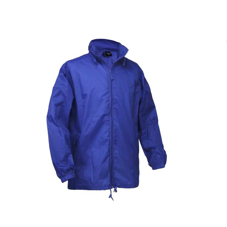 OEM Polyester Rain Jacket Raincoat Zipper Jacket Cycling Rain Jacket