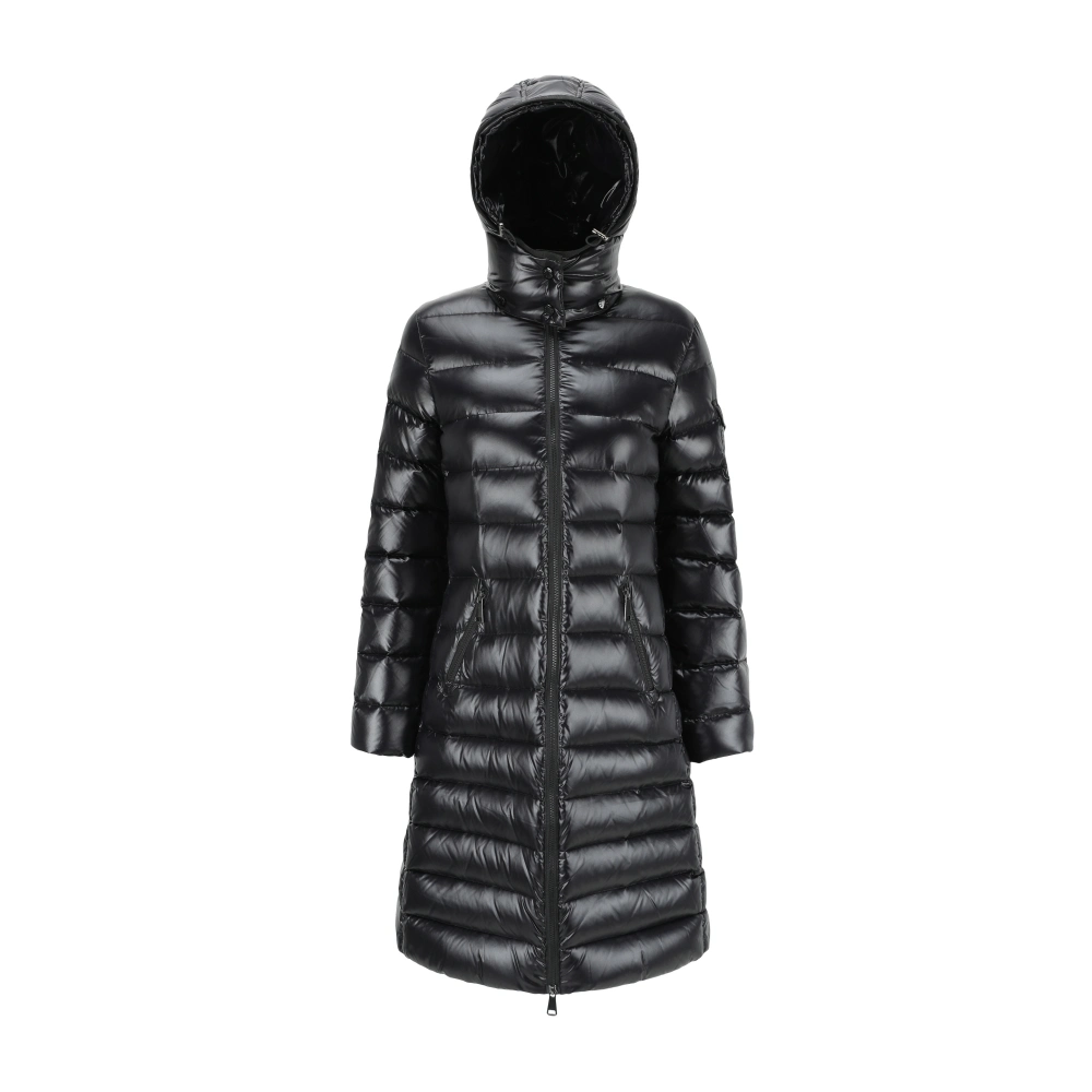 Ten Years Factory Supplier Fashion and Fit Laides Black Down Jacket in Winter Outdoor Wearing