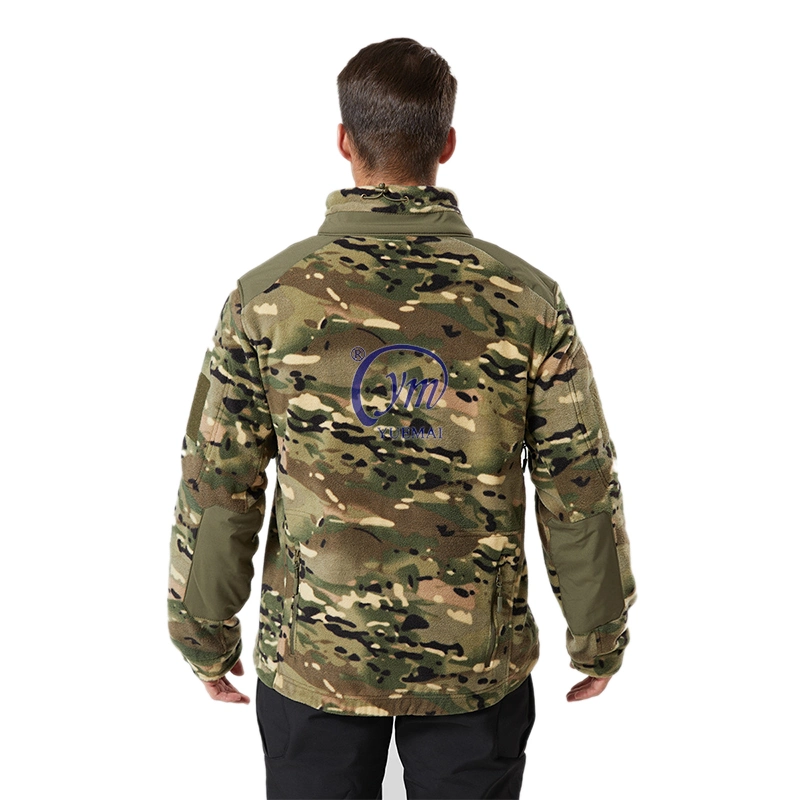 Custom Logo Mens Windbreaker Polar Fleece Winter Waterproof Windproof Softshell Tactical Jacket