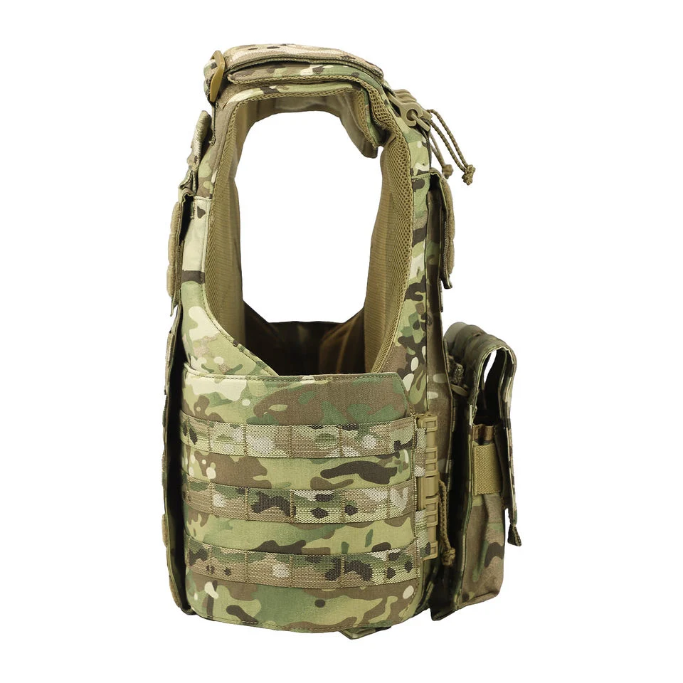 Manufacturer Customized 500d Nylon Camouflage Combat Ballistic Protection Hunting Vest