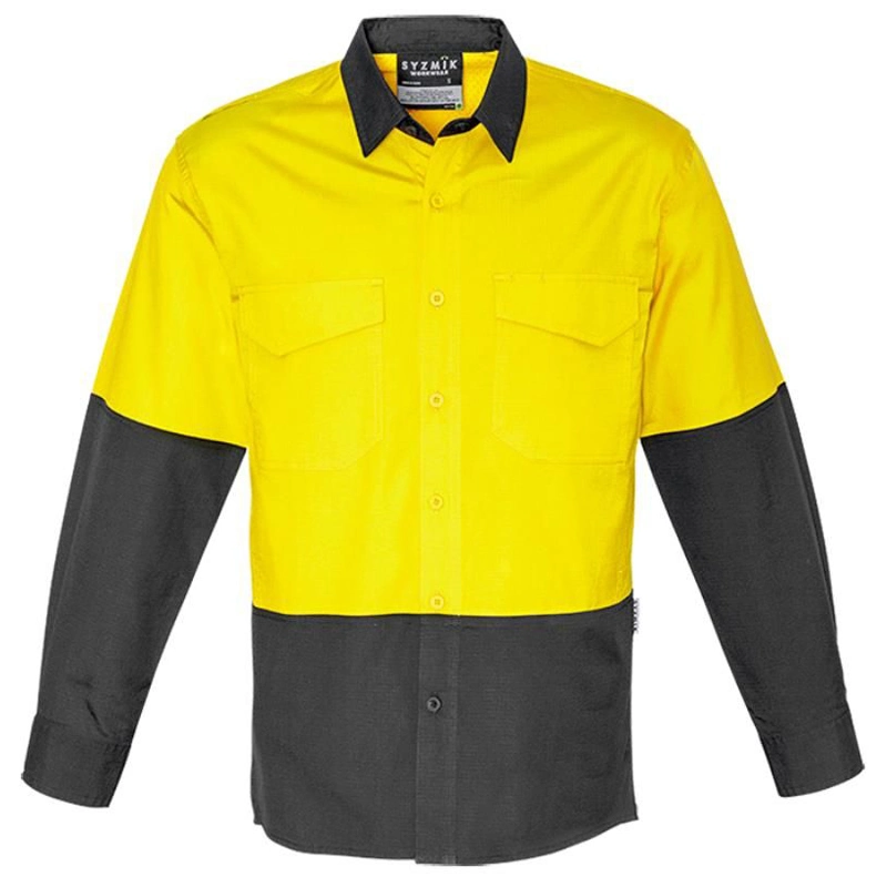 Two Tones Custom Work Shirt Manufacturer Unisex Work Clothes Factory Plant Mechanic Repair Work Wear