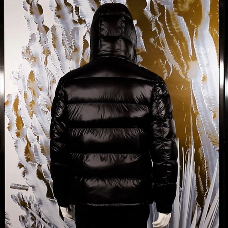 Wholesale High Quality Print Oversize Light Blank Long Bubble Hooded Shiny Winter Custom Logo Men Down Coat Puffer Jacket