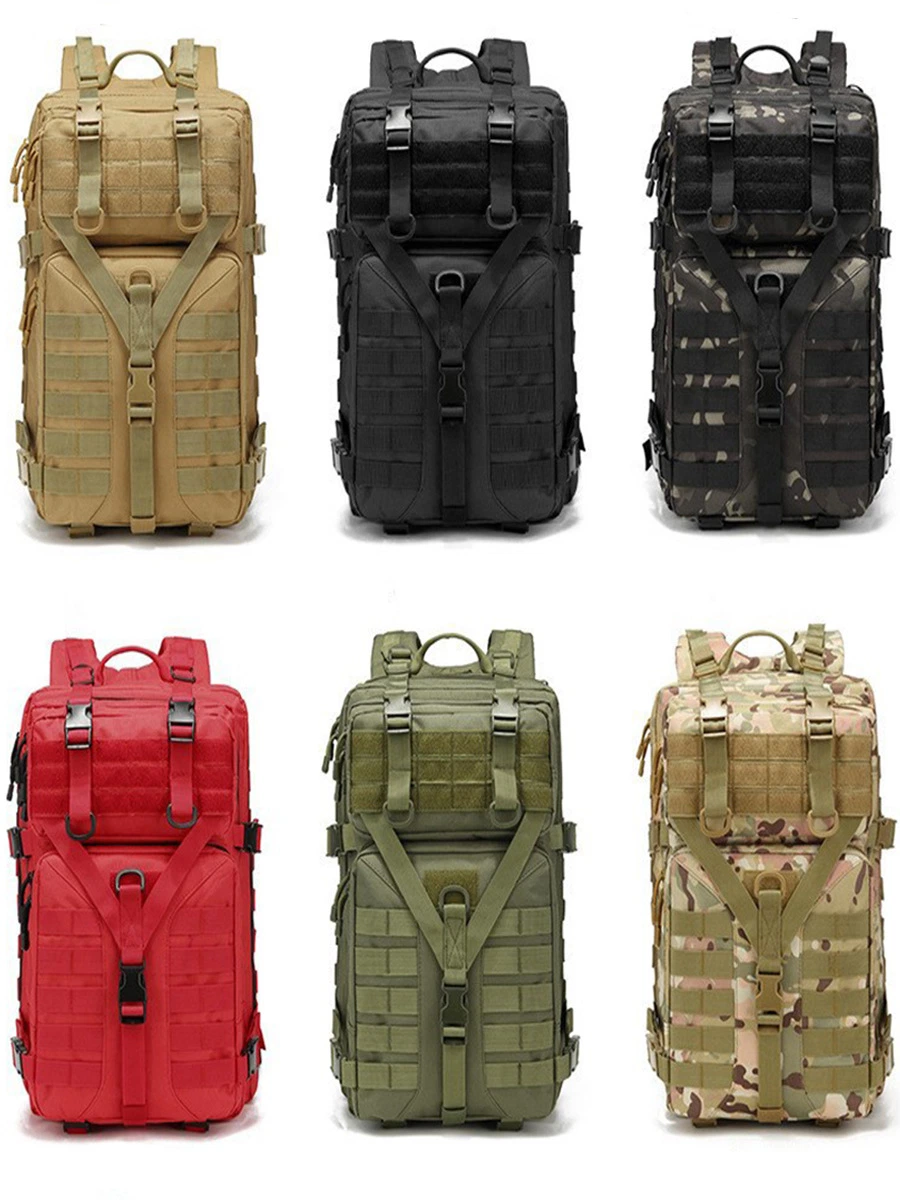 Manufacturer Supplier 45L Waterproof Molle Rucksack Gym Mochila Sports Camping Hunting Tactical Backpack