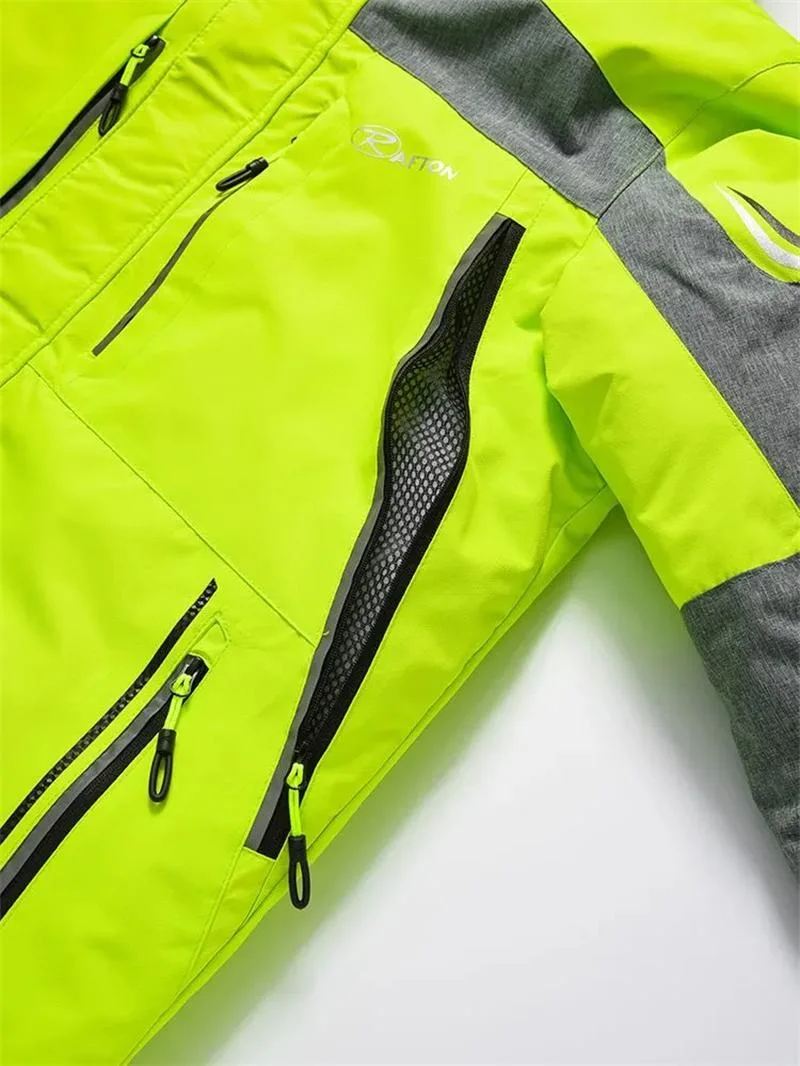 Custom High Quality Waterproof Windbreaker Insulated Snowboard Jacket Jumpsuit Winter Sports Mens Ski Wear