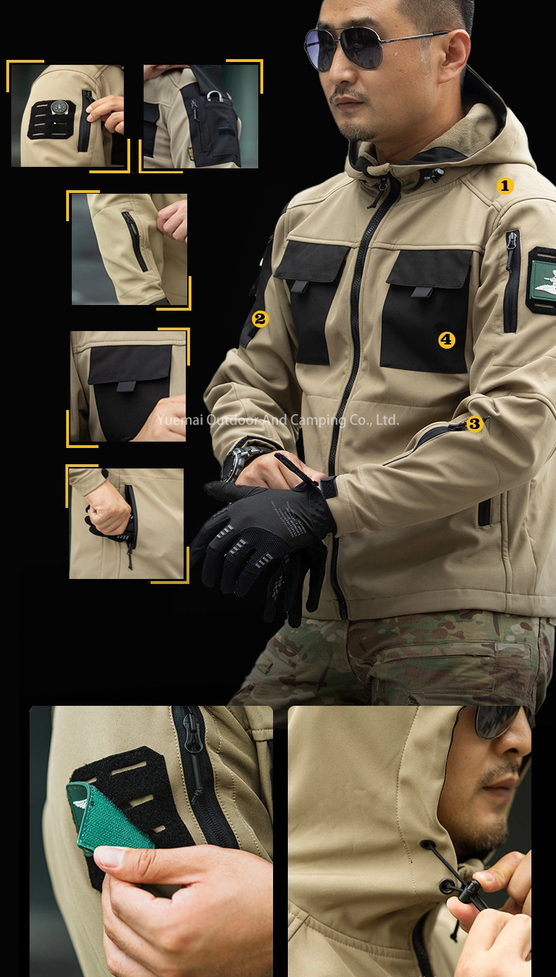 Factory Softshell Tactical Waterproof Jacket Army Uniform Clothing Hunting Clothes Military Combat Jacket