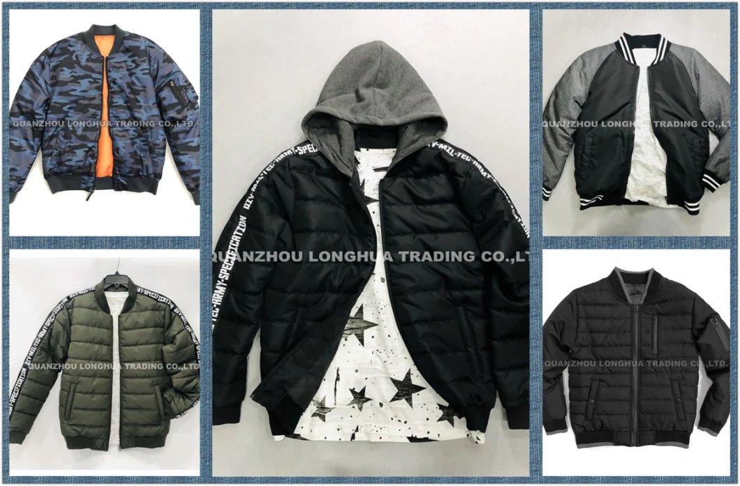 Men Boy Quilted Jacket Winter Coat Fashion Clothes Outdoor Clothing