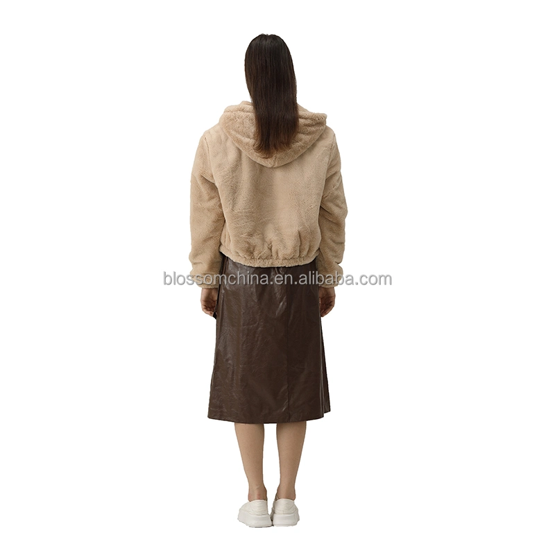 Winter Hot Selling Luxury Sherpa Fleece Coat Thick Warm Crop Jackets for Women