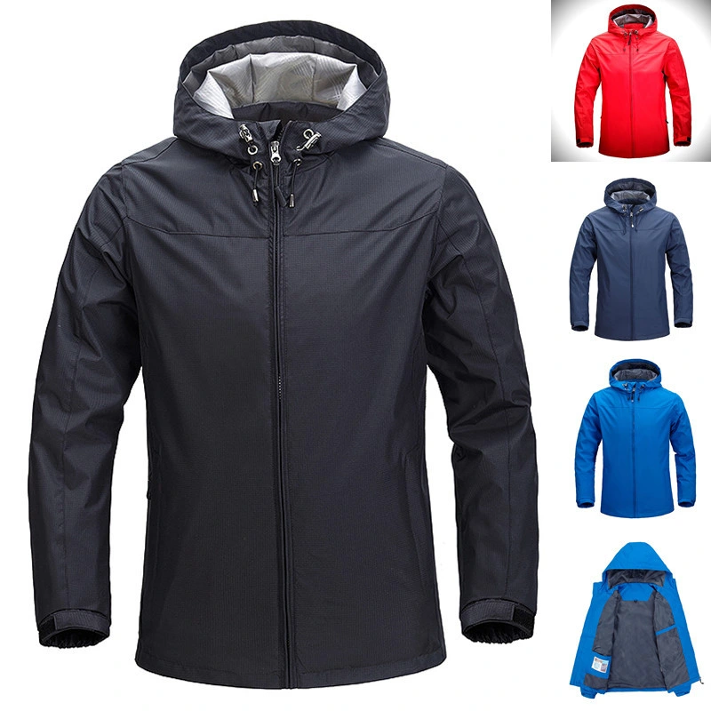 Mens Softshell Jacket Fleece Lined Waterproof Windproof Lightweight Outerwear Full Zip Hiking Work Travel