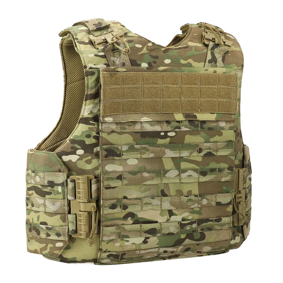 Manufacturer Customized 500d Nylon Camouflage Combat Ballistic Protection Hunting Vest