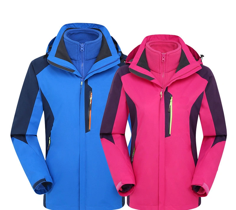 Hiworld Three-in-One with Logo Printable Two-Piece Set Warm Interchange Outdoor Jacket