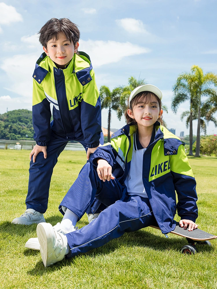 High Quality Kids Winter Three Piece School Uniform Interchange Jacket