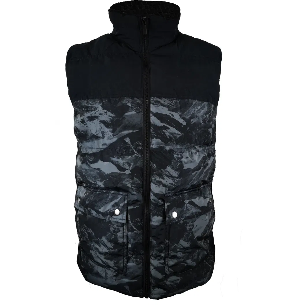 Men Pongee Rip-Stop Outdoor Waterproof Jacket Outdoor Wear Casual Apparel Wind Clothing Wind Weatherproof Vest