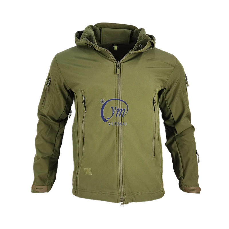 Custom Winter Wholesale Outdoor Hood Windbreaker Coat Windproof Softshell Mens Waterproof Jackets for Men