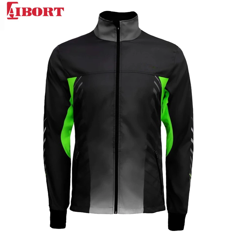 Aibort White Mens Full Sport Zipper Fleece Jacket (Z-JK200213J)