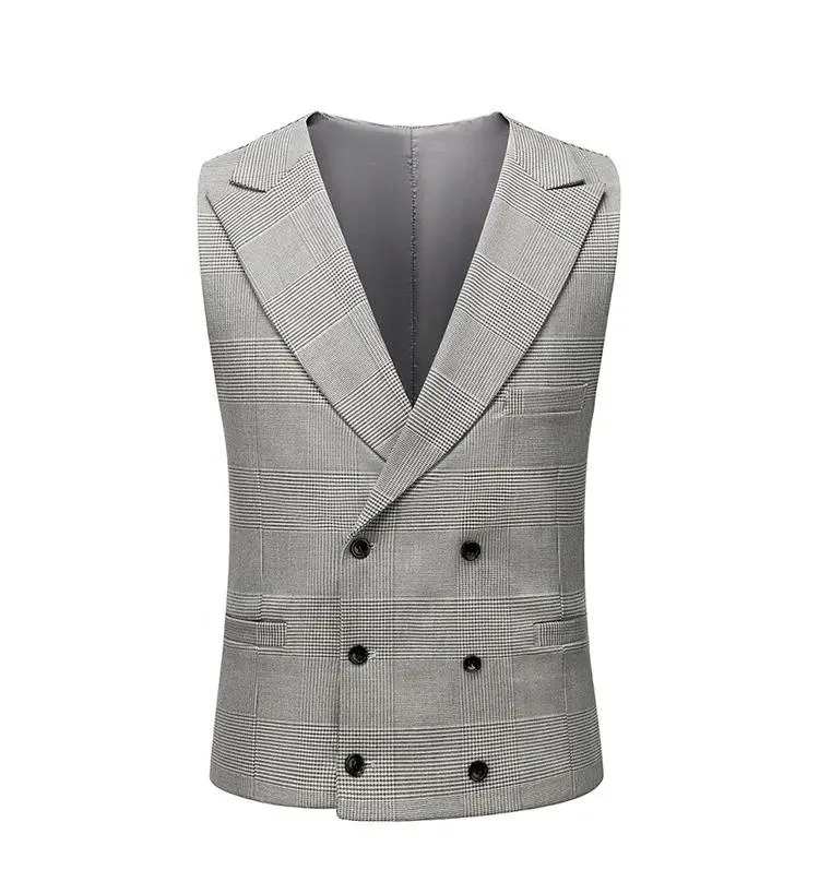 OEM Three-Piece Men&prime;s Suit Stylish Slim Office Wedding Suit Jacket + Pants + Vest