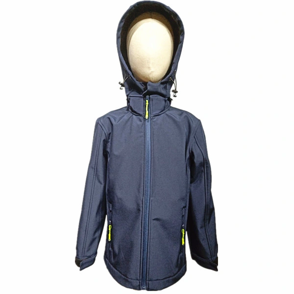 Wholesale Kids Softshell Jacket Sports Wear Outdoor Functional Water Resistance Polar Fleece Hoodie Zipper Jackets