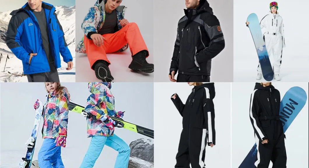 Custom High Quality Waterproof Windbreaker Insulated Snowboard Jacket Jumpsuit Winter Sports Mens Ski Wear