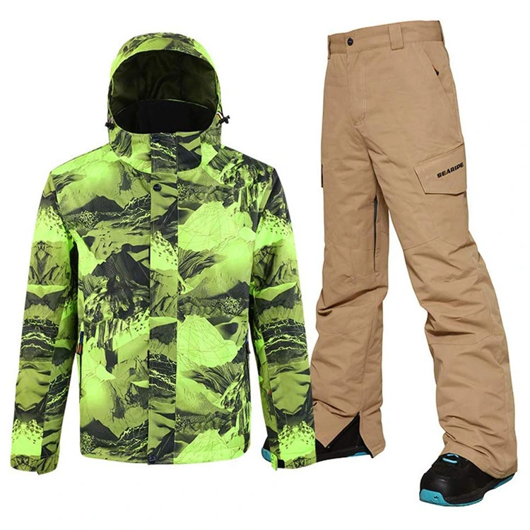 Customized New Mens Ski Jacket and Pants Set