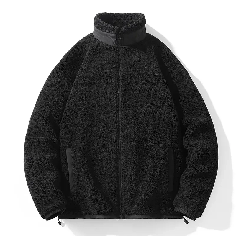 Clothing Manufacturer Custom Embroidery Fleece Jacket Premium Zip up Sherpa Fleece Jacket Mens