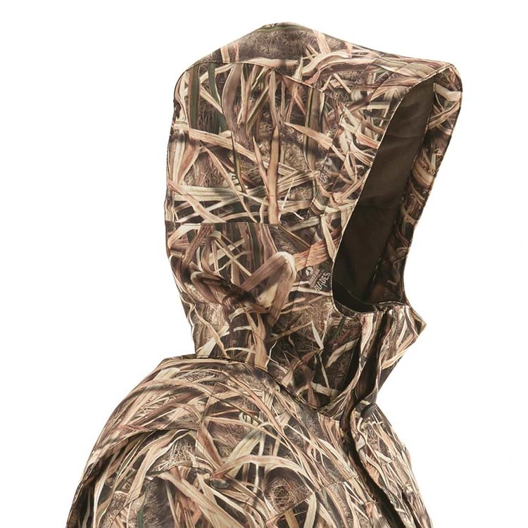 Full-Zip Hunting Jacket with Softshell Fabric and Fleece-Lined Chin Guard