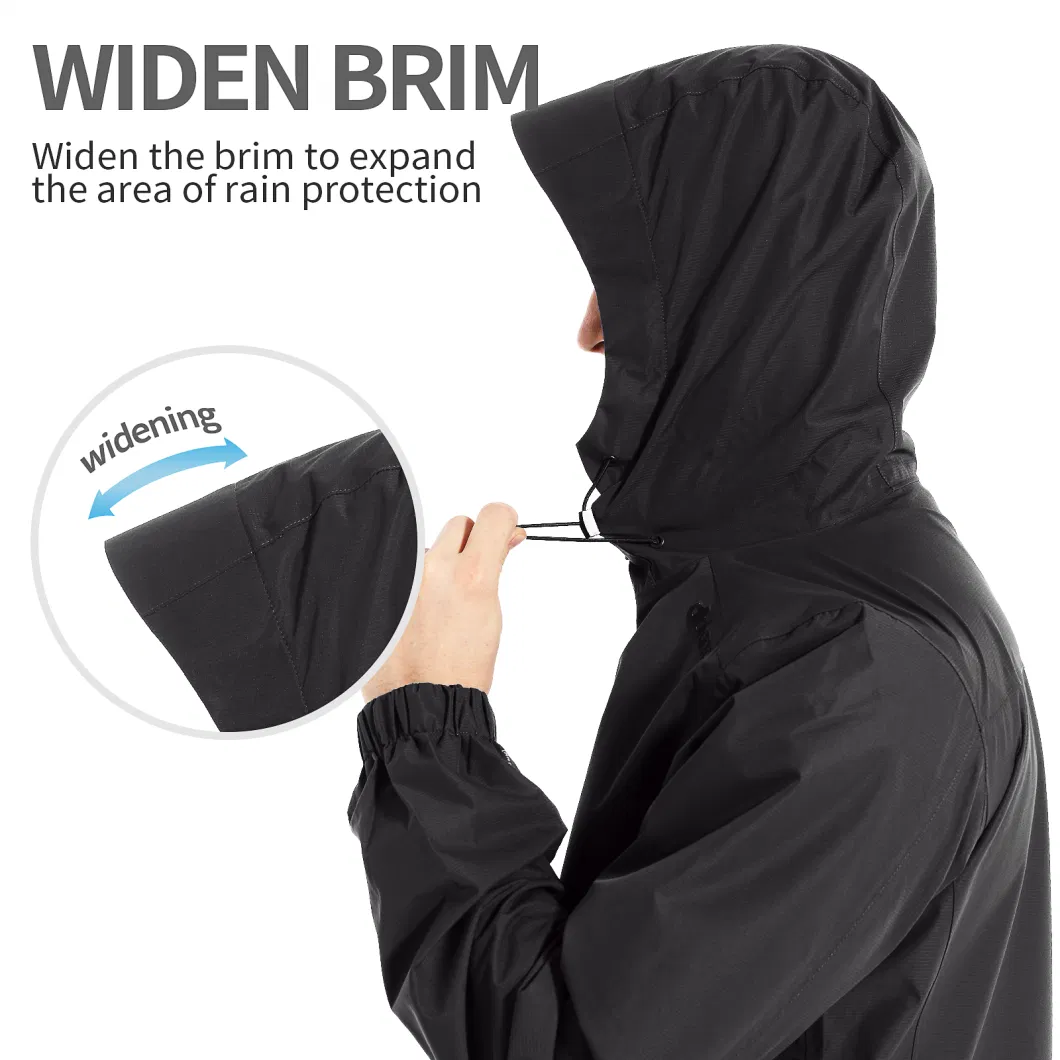 China Supplier Outdoor Clothing Men Waterproof Breathable Windproof Winter Rain Jacket