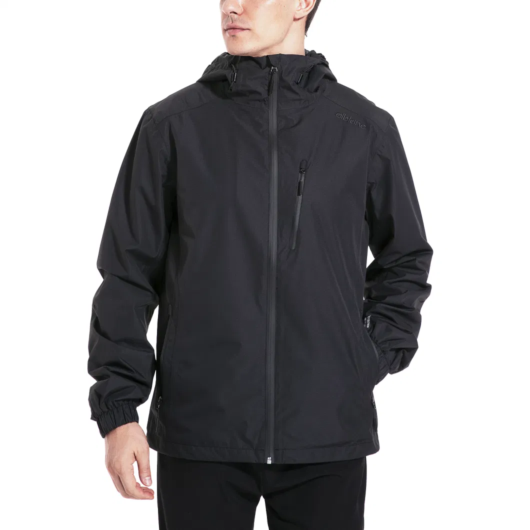 China Supplier Outdoor Clothing Men Waterproof Breathable Windproof Winter Rain Jacket