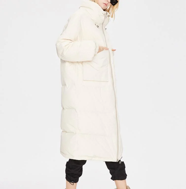 Manufacturer Custom Oversize Lady Padded Parka Jacket Winter Puffer Coat Woman