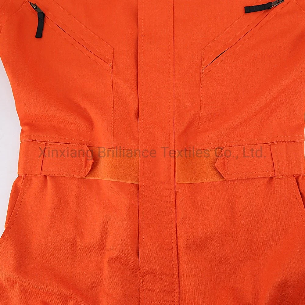 Nomex Flame Retardant Anti-Static Coverall 100%Cotton Boiler Suits Hi Vis Coverall Unisex Jumpsuit Costume Workwear Double Zips