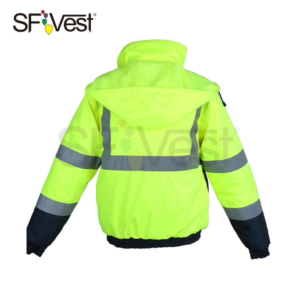 Winter High Visibility Waterproof Safety Jacket Fleece Lining Water Proof Warm