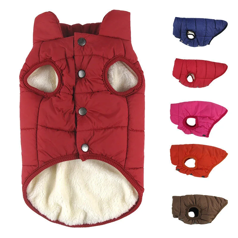Dog Coat Pet Manufacturer Fleece Lined Warm Designer Dog Jacket Puppy Winter Soft Windproof OEM Custom Clothes for Pet Costumes