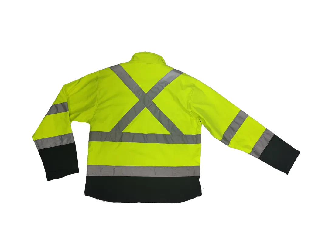 China Factory Wholesale Hi Vis Reflective Winter Safety Softshell Jacket