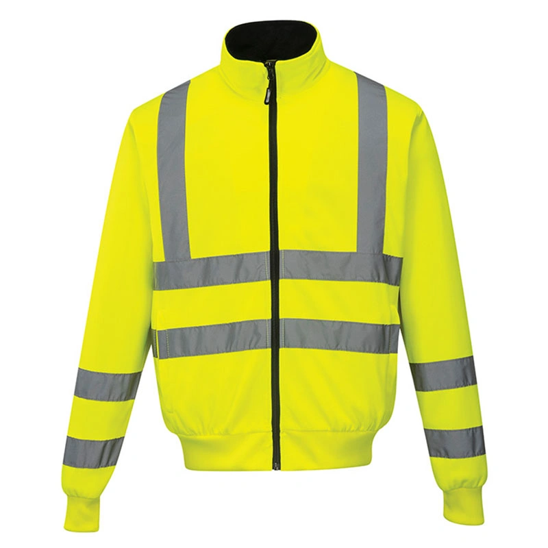 Manufacturer Men&prime;s Hi Vis Fleece Jacket High Visibility Workwear for Aviation