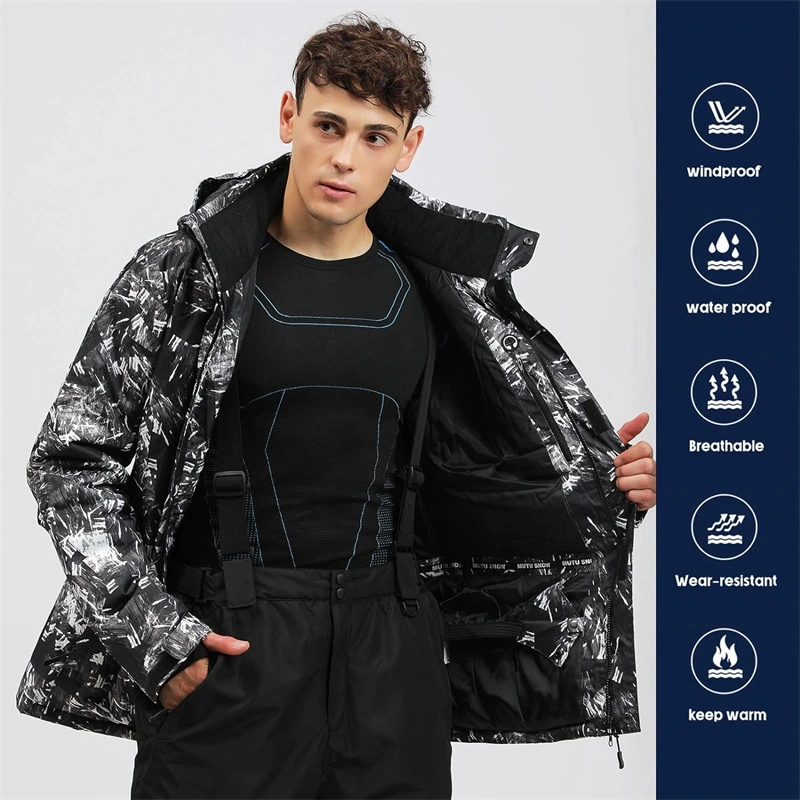 OEM Fashion Windbreaker Breathable Insulated Jumpsuit Overall Sports Snowboarding Winter Ski Jacket Snowboard Suit