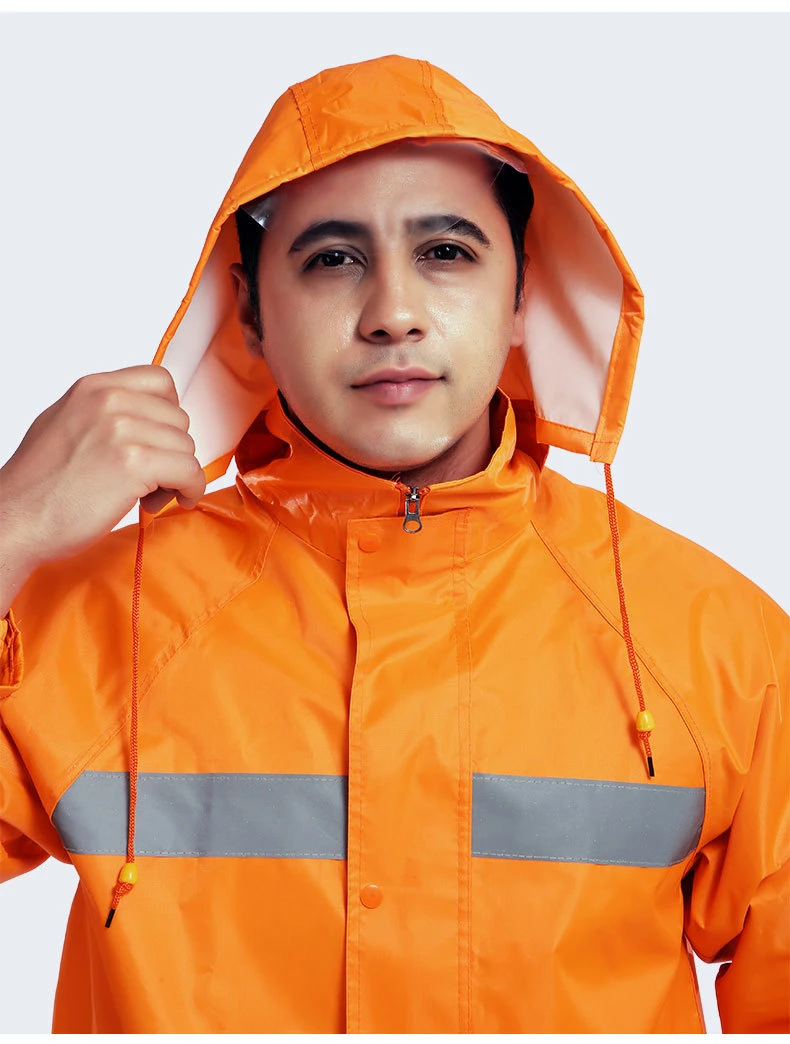 Safety PU Jacket Raincoat Construction Reflective Clothes Worker Uniform Safety Reflective High Visibility Work Wear Jacket with Good Price