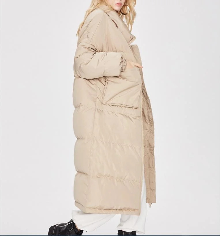 Manufacturer Custom Oversize Lady Padded Parka Jacket Winter Puffer Coat Woman