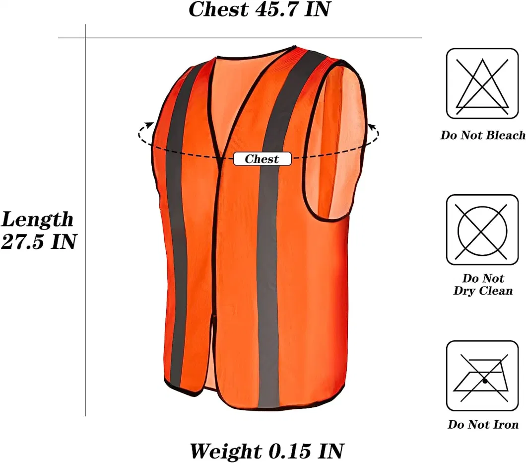 Customized High-Vis Reflective Safety Vest for Outdoor Operator and Sportsmen